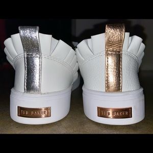 White Leather Ted Baker Shoes